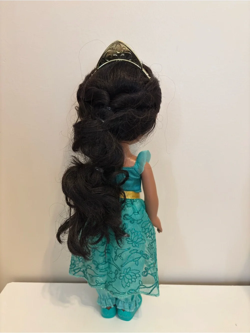 Disney Teal Princess Doll with Yellow Belt